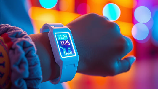 White LED Digital Silicone Bracelet Watch for Kids - Stylish and Functional