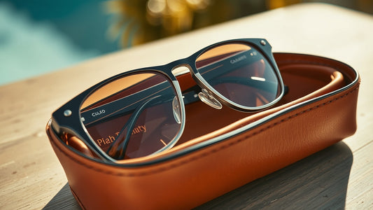 Trendy PU Leather Sunglasses Case Box for On-the-Go Protection