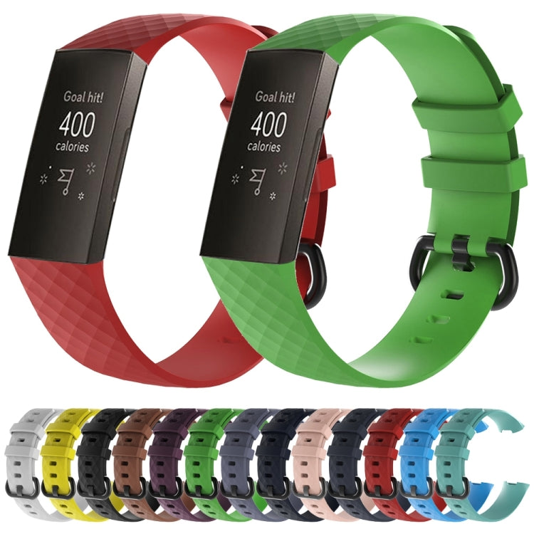 Diamond-pattern silicone watch bands in assorted colors, shown with clasps