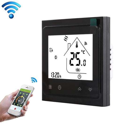 BHT-002GBLW 16A Load Electronic Heating Type LCD Digital Heating Room Thermostat with Sensor & Time Display, WiFi Control, BHT-002GBLW 16A (Black) Electronic Heating Type, BHT-002GBLW 16A (White) Electronic Heating Type