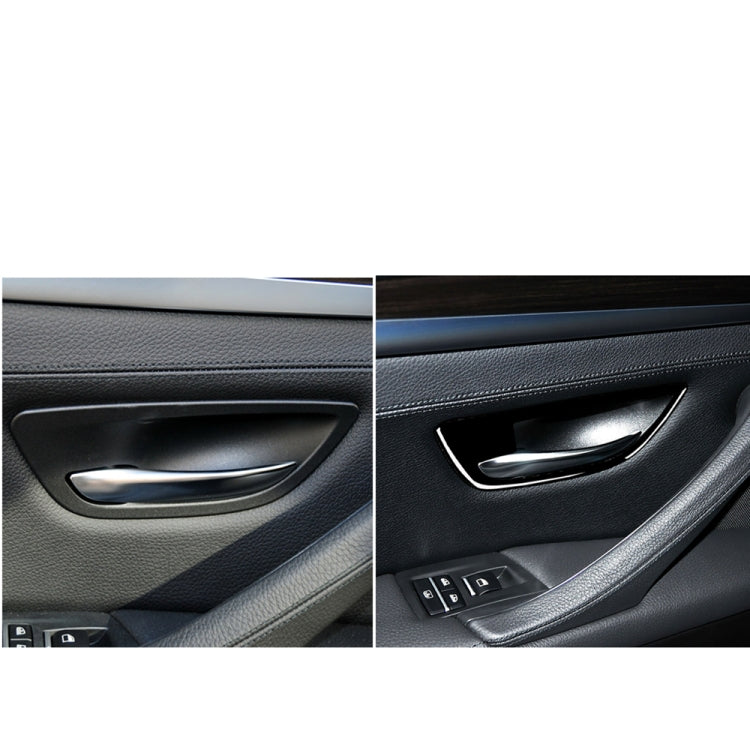 For BMW 5 Series F10 2011-2017 4pcs Car Door Handle Frame Decorative Sticker,Left and Right Drive Universal, Door Handle Frame