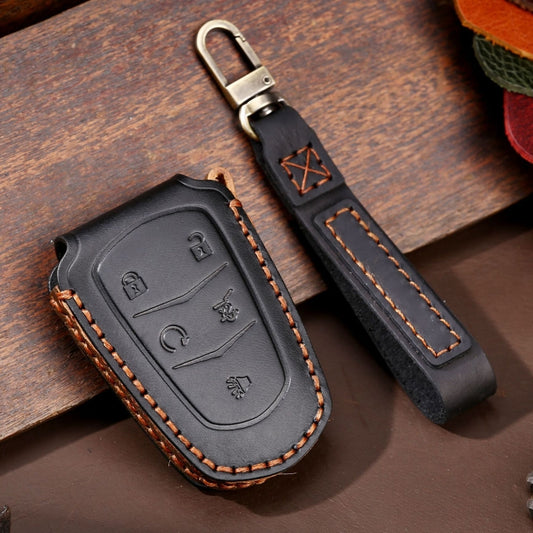 For Cadillac / CT5 / CT6 / XT6 5-button C087 Car Key Leather Protective Case, C087