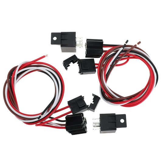 Car 12V 40A 175-185 Degree Thermostat Dual Electric Cooling Fan Wiring Relay Sensor Kit, Electric Cooling Fan Wiring Relay