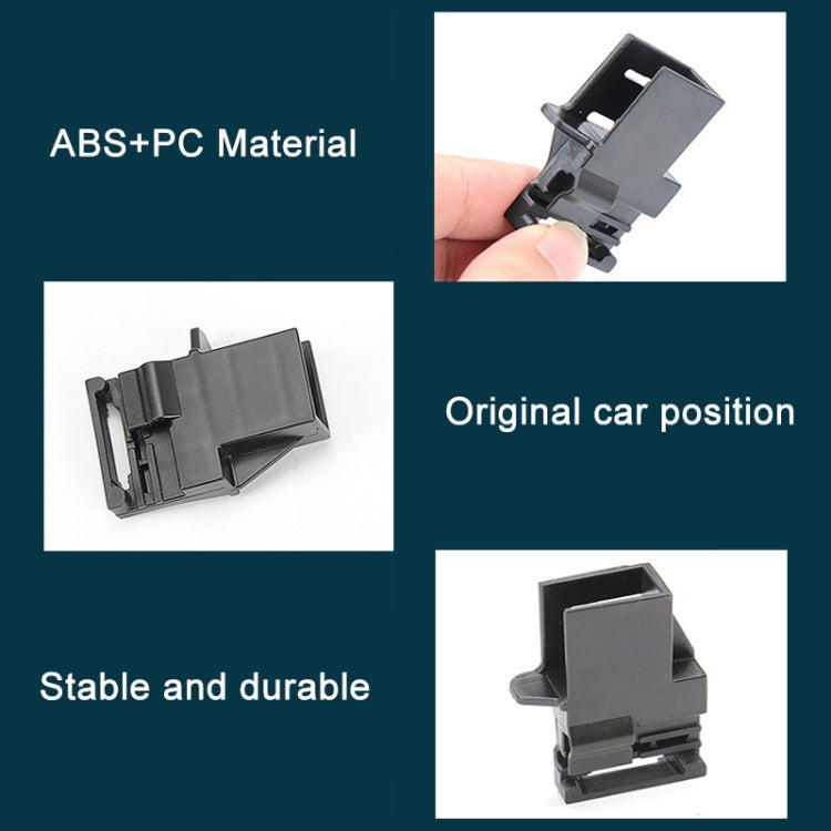 Black ABS+PC sunroof sunshade buckle clip, stable and durable right-side style
