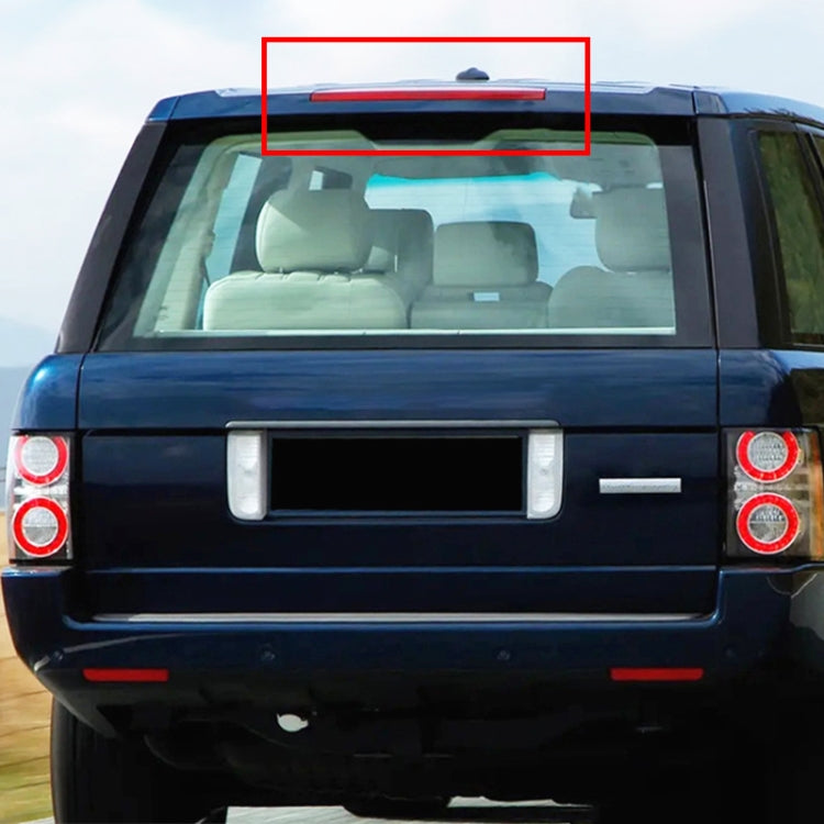 High position brake light installed on SUV rear window