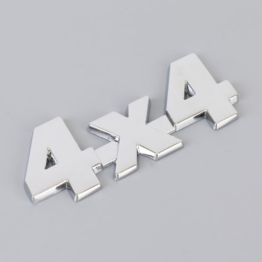 Car Number 4 x 4 Personalized Aluminum Alloy Decorative Sticker, Size: 9 x 3.5 x 2.3cm
