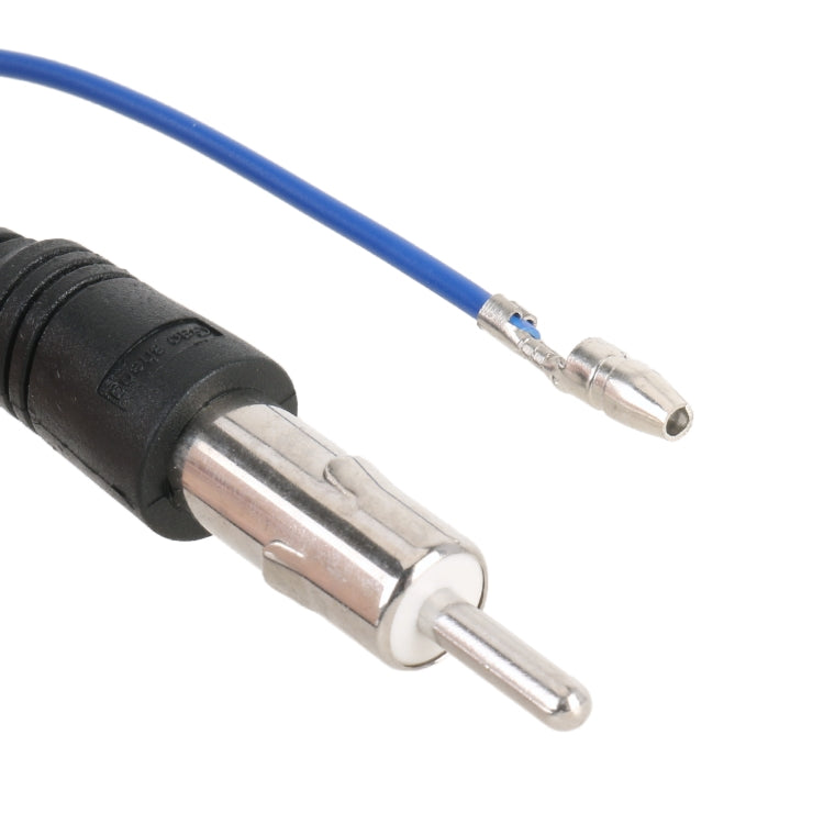 FAKRA RF antenna adapter cable with blue wire and twin RCA connectors