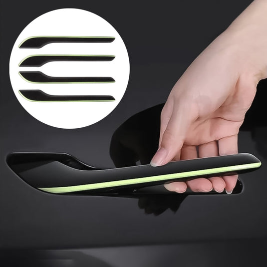 For Tesla Model 3 / Y 4pcs / Set Car Door Handle Luminous Decorative Sticker, Door Handle Decorative Sticker