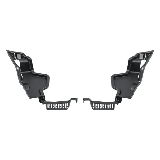 Front hood gutter protective covers, black plastic debris filter pieces