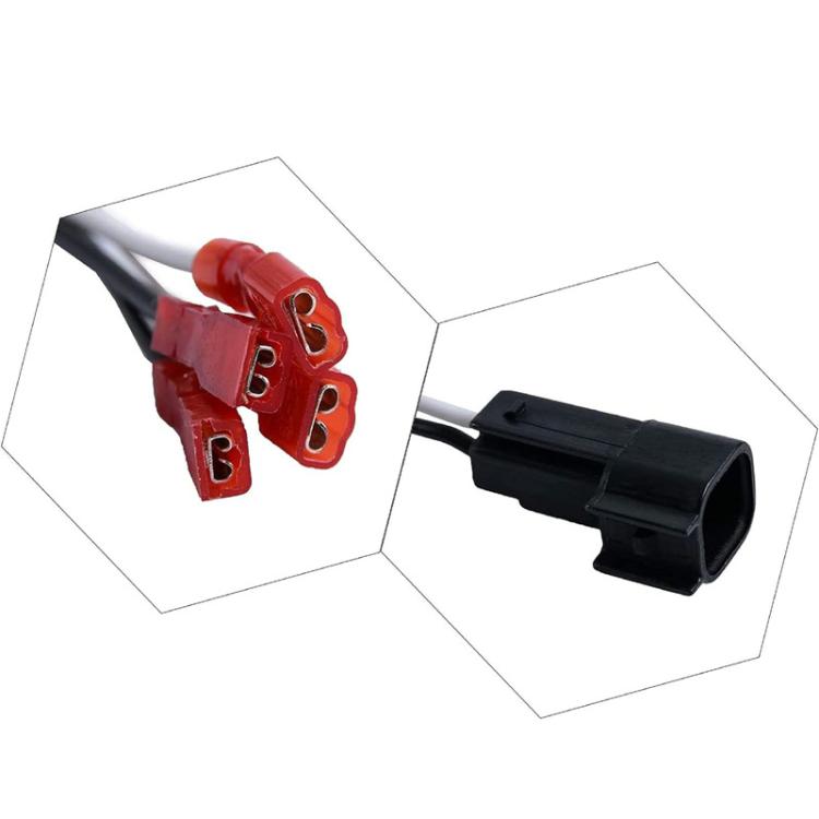 Speaker wire adapter connectors set: black plug and red terminal inserts