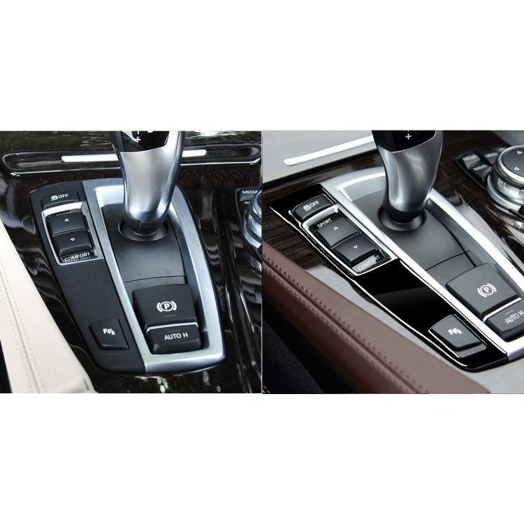 Car Left Drive Gear Panel Single Key Decorative Sticker for BMW Series 5 F10 2011-2017, For Series 5 F10 Single Key, Left Drive