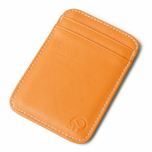 XIAO YUAN XIANG Cowhide Leather 5 Card Pocket Sleeve Wallet Coin Purse Credit Card Holder, Size: 10.6cm x 7.2cm, Random Color Delivery, 5 Card Pocket Sleeve