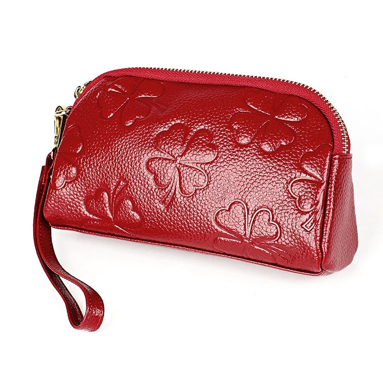 2026 Multifunctional Litchi Texture Women Large Capacity Hand Wallet Shell bag with Card Slots