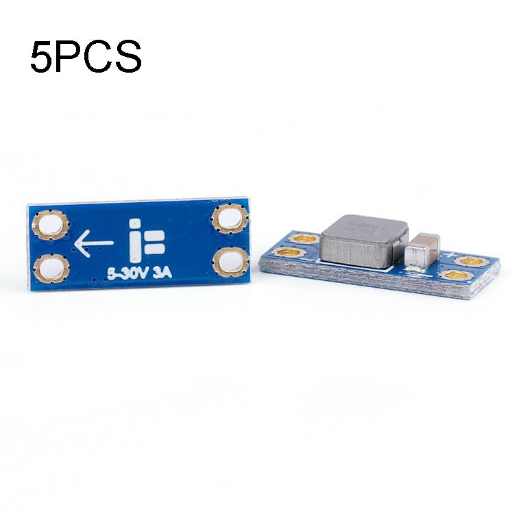 5-piece LC filter module set, blue PCB boards with metal components and mounting holes