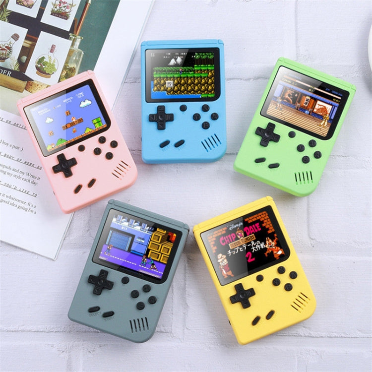 Colorful handheld retro game consoles with screens and D-pad controls, 5-pack