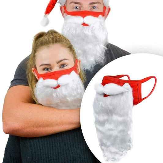 Santa Claus Beard Dustproof Cotton Mask Christmas Funny Dress Up Ornaments, Cotton Mask