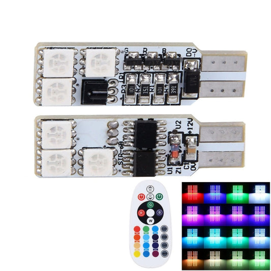 LED T10 dome light boards with 6 white LEDs each, compact plug-in design