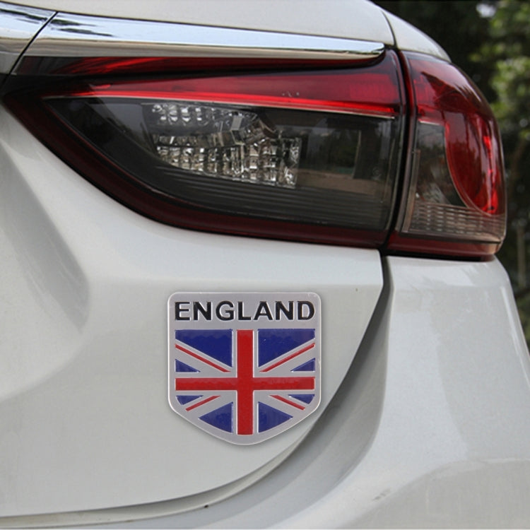 England Flag Style Metal Car Sticker, England Flag