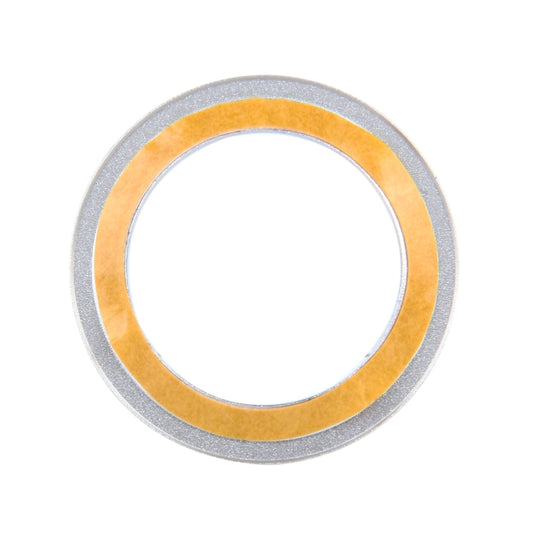 Aluminum steering wheel decoration ring in gold, round bezel detail