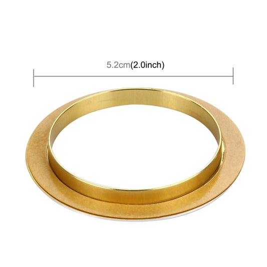 Gold aluminum AC knob trim ring, 5.2 cm outer diameter (3-piece set)