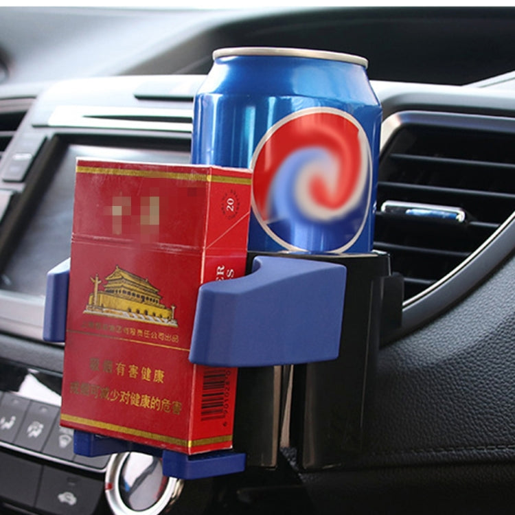 Red ABS car air vent cup and phone holder with multi-slot mount