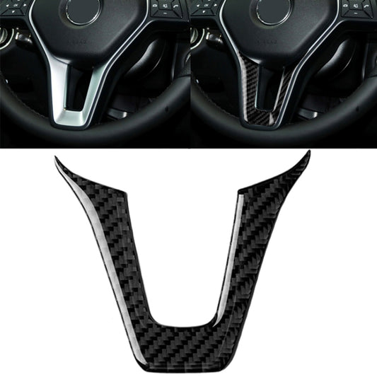 Car Carbon Fiber Steering Wheel Decorative Sticker for Mercedes-Benz, Steering Wheel