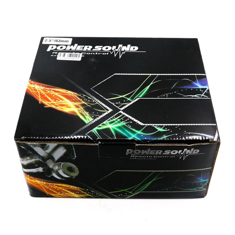 Power Sound car audio device box with colorful graphics and black packaging