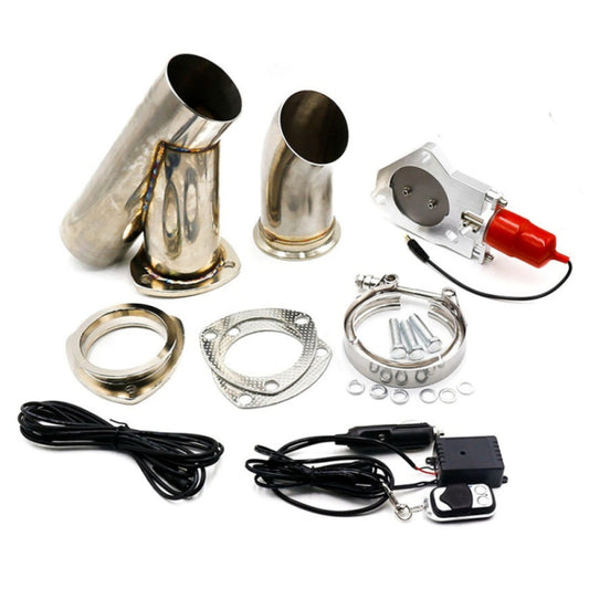 Stainless Steel Car Remote Control Electric Exhaust Valve Pipe Set, Size: 3 inch, YC100414