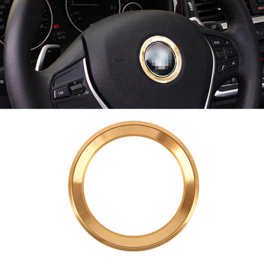 Gold steering wheel decoration ring cover sticker on steering wheel center