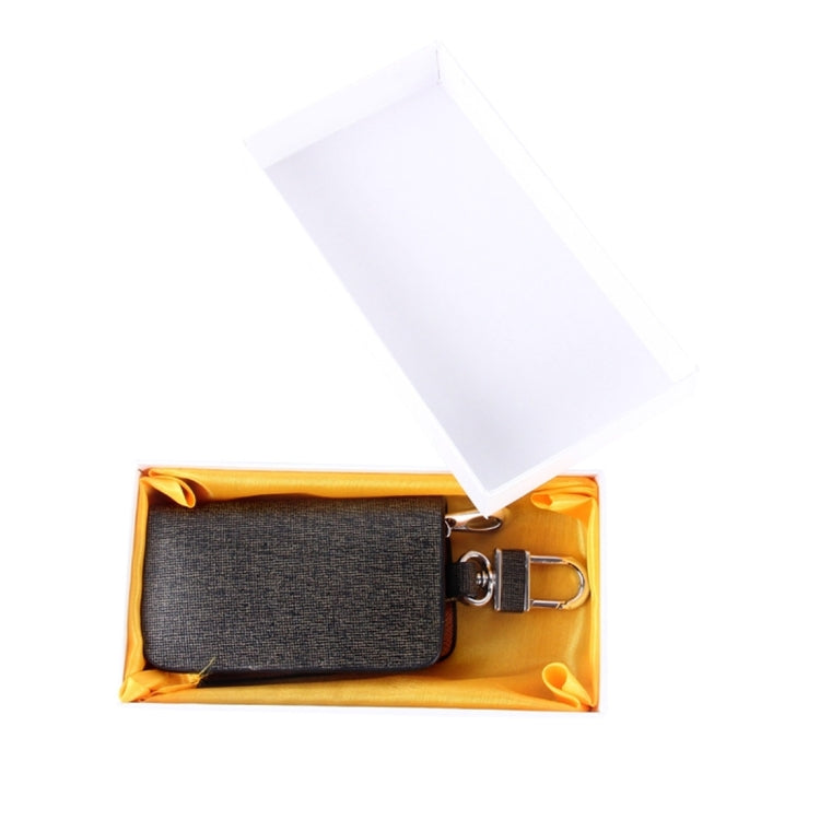 Universal Leather Knead Skin Texture Waist Hanging Zipper Wallets Key Holder Bag (No Include Key)