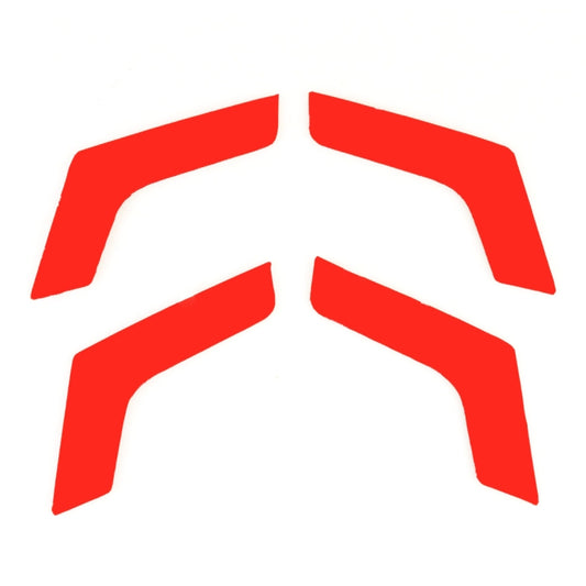 Red Mercedes-Benz emblem graphic for door handle panel sticker