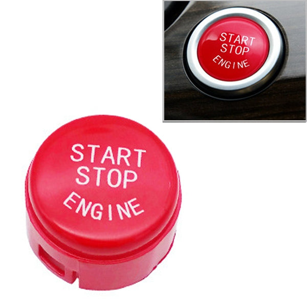 Red start/stop engine button cover with START STOP ENGINE lettering