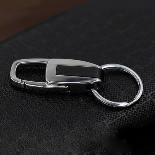 Single Ring Metal Leather Key Chain Metal Car Key Ring Multi-functional Tool Key Holder Key Chains Rings Holder For Car Key Rings, Single Ring