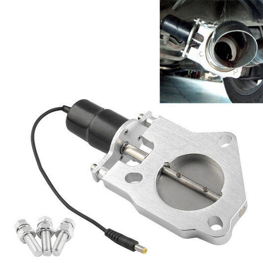 Universal Car 2.5 inch Stainless Steel Racing Electric Exhaust Cutout Valves Control Motor Kit, 2.5 inch