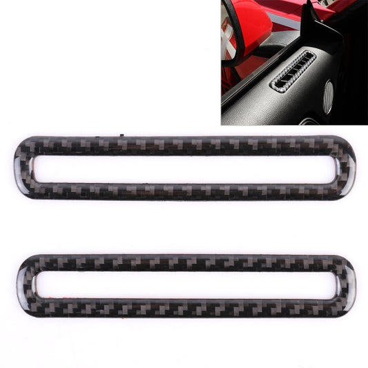 2 PCS Car Door Outlet Decorative Sticker Air Vent Moulding Trim Decorative Strip for Ford Mustang 2015-2020, Door Air Vent