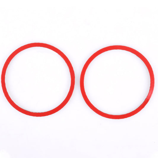 2 PCS Car Door Horn Trim Ring Decorative Sticker for Ford Mustang, Door Horn