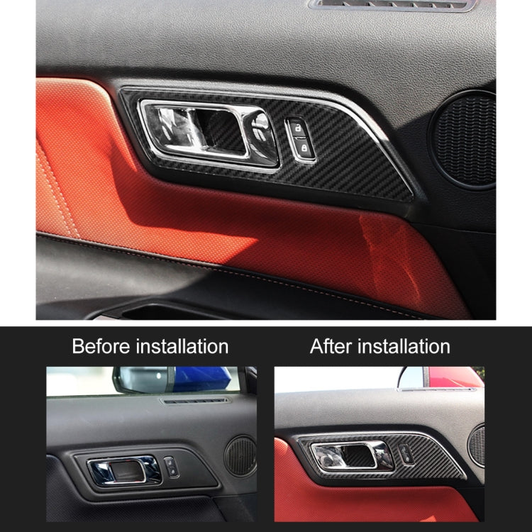 2 PCS Car Door Handle Decorative Sticker for Ford Mustang 2015-2020, Door Handle