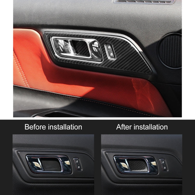 Door bowl trim sticker shown installed on car door handle area