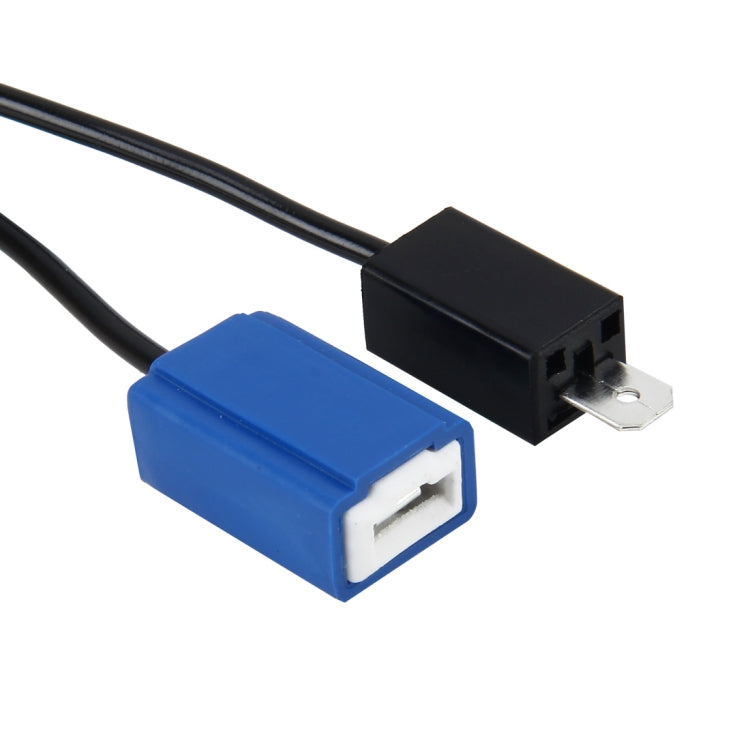 Car LED canbus error canceller connector harness, blue adapter plug and black module