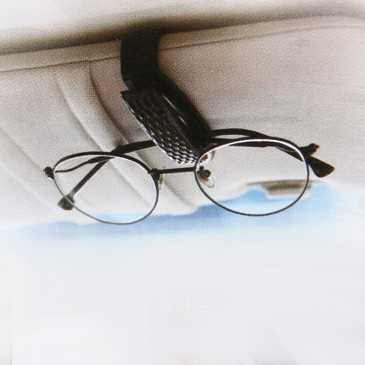 Car glasses holder clip on dashboard holding eyeglasses