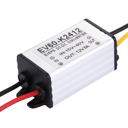 EV60-K2412 DC 15-40V to 12V 5A 36W Car Power Adapter DC-DC Converter Step Down Module, Car Power Adapter