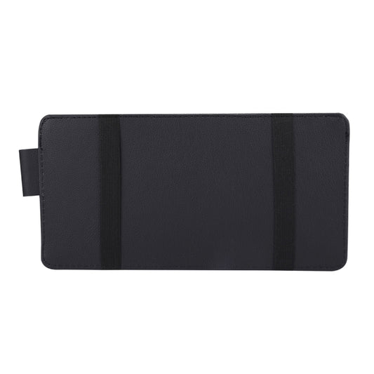 Universal Car Sun Visor Board Paper Tissue Box CD Storage Case Holder Card Bag Organizer, without Zipper (Black), without Zipper (Yellow)