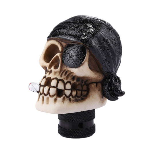 Pirate Skull Shaped Universal Vehicle Car Shifter Cover Manual Automatic Gear Shift Knob, Pirate Skull(Black), Pirate Skull(Red), Pirate Skull(White)