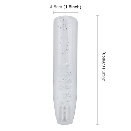 Universal Car Truck Transparent Bubble Colors LED Light Shift Knob Gear Lever Shifter, Length: 20cm, Length: 20cm