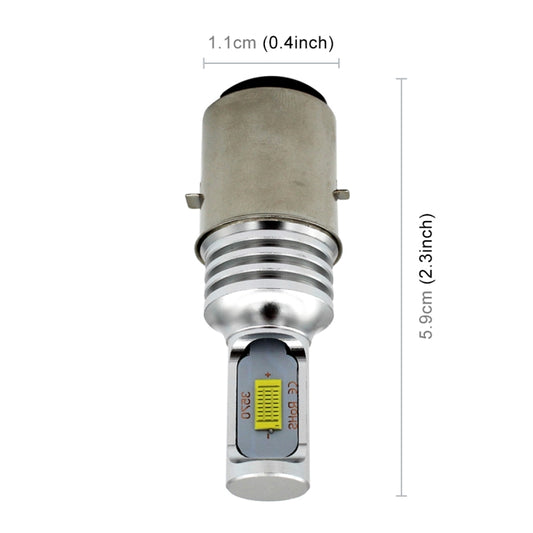 H6/BA20D 1000LM 72W 6000K White Light 2-LED 3570 Bulbs Motorcycle Headlights, DC 12-24V, H6/BA20D