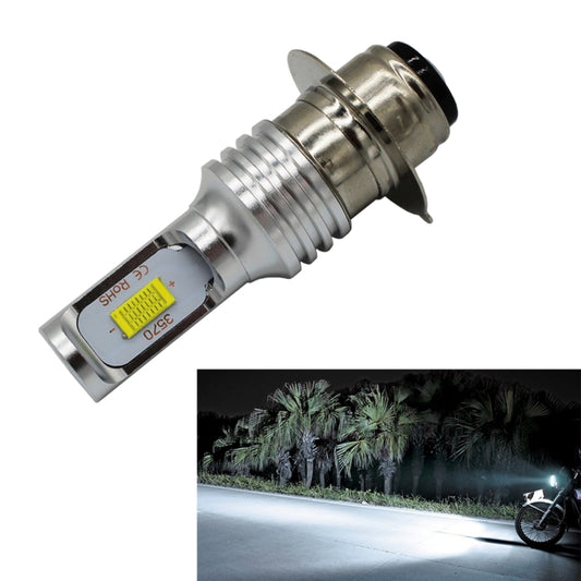 P15D/H6M 1000LM 72W 6000K White Light 2-LED 3570 Bulbs Motorcycle Headlights, DC 12-24V, P15D/H6M