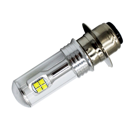 Motorcycle Headlights 750LM 6000K White H6M/P15D 40W 8-LED Bulbs, DC 12-24V, H6M/P15D