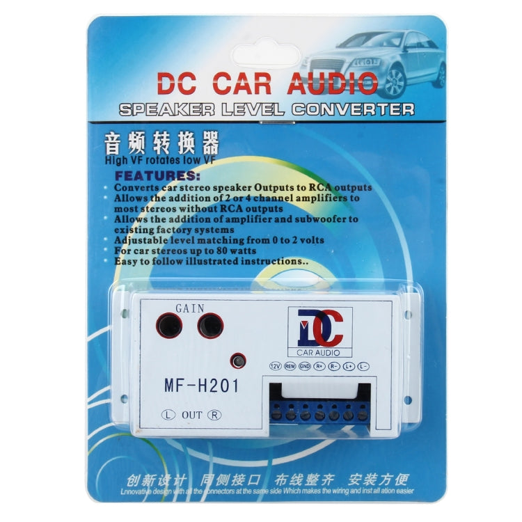 DC car audio DC Car Audio speaker level converter retail package