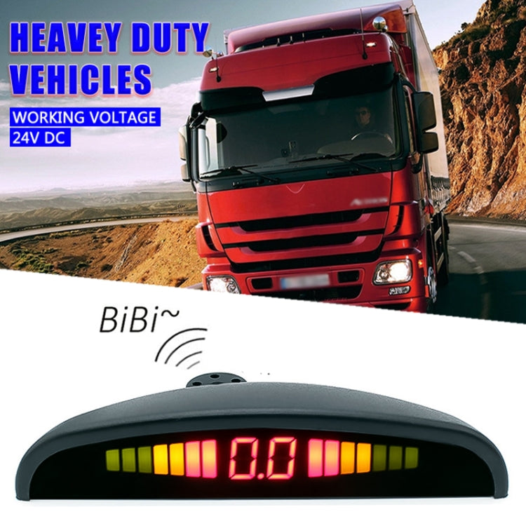 Digital LED crescent rear-view mirror display recorder, gray housing with 0.0 LED digits