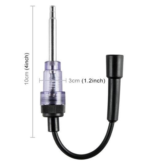 DC 12V Ignition Test Instrument Spark Plug Ignition Detector Auto Diagnostic Test Tool, Ignition Test Instrument